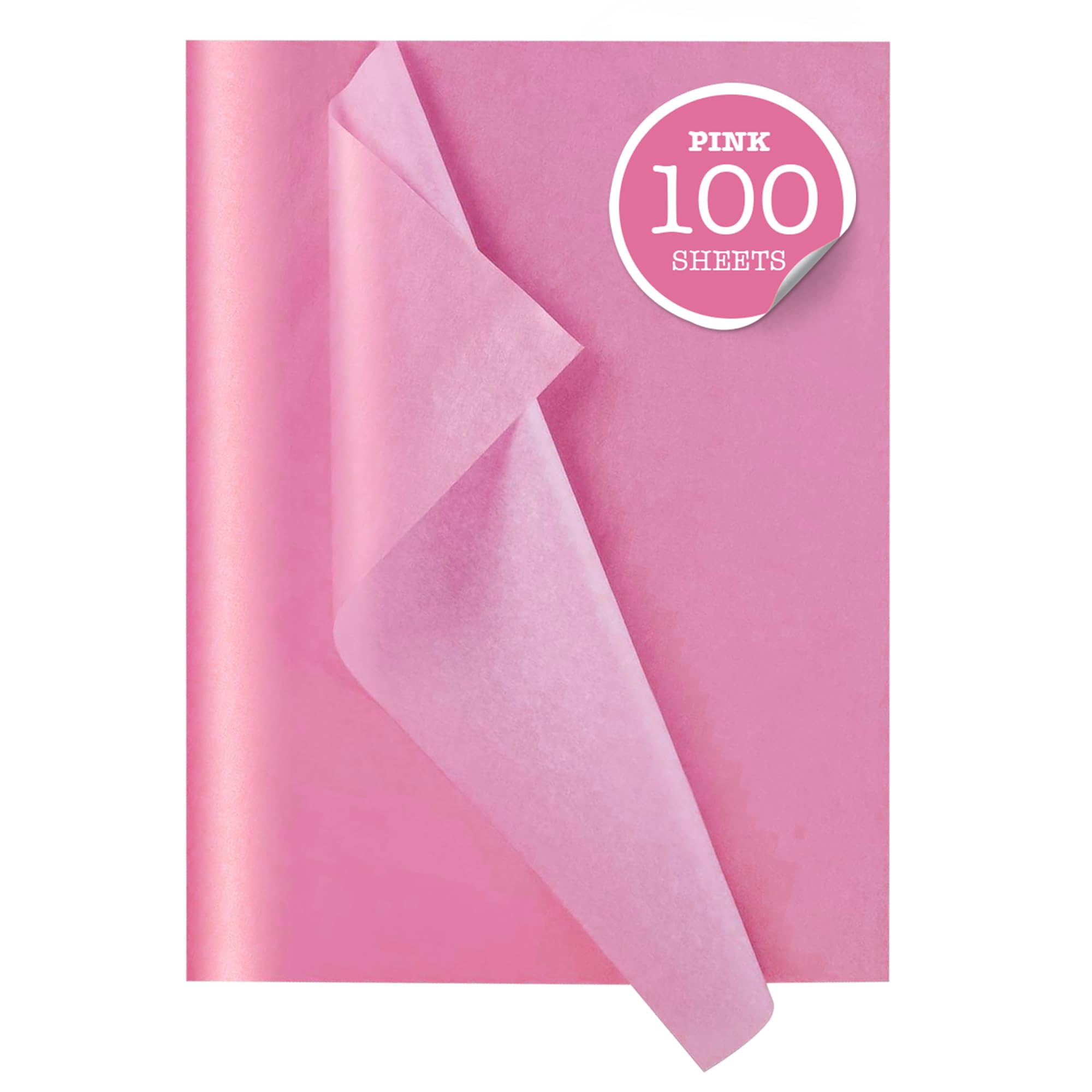 100-Sheet Pink Gift Tissue Paper Bulk Pack