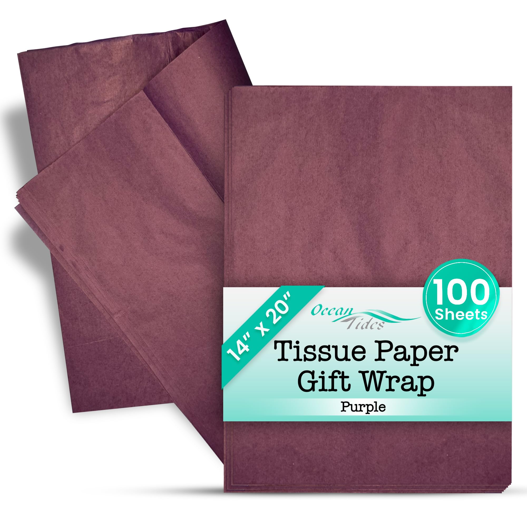 100-Sheet Purple Gift Tissue Paper Bulk