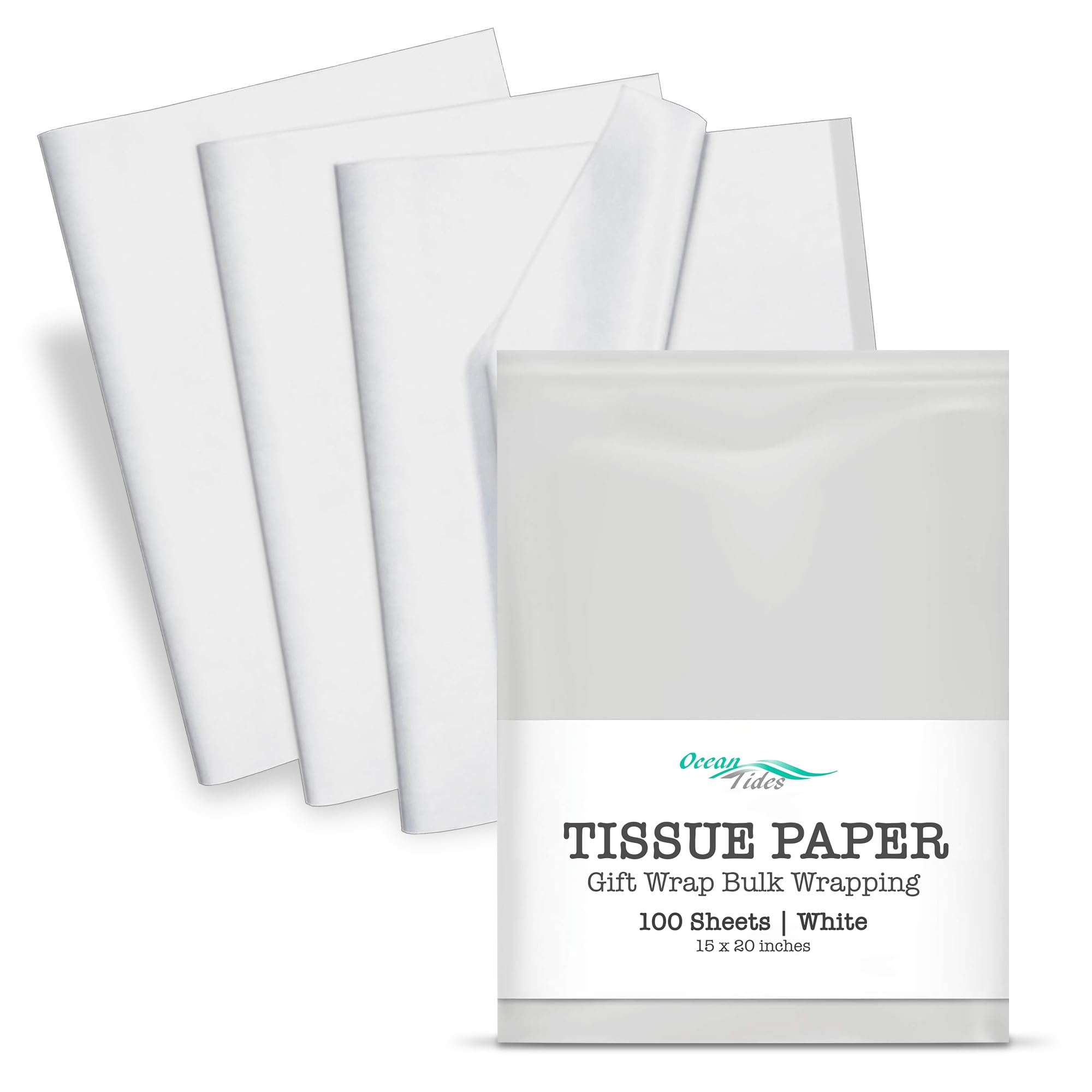 100-Sheet White Gift Tissue Paper Bulk