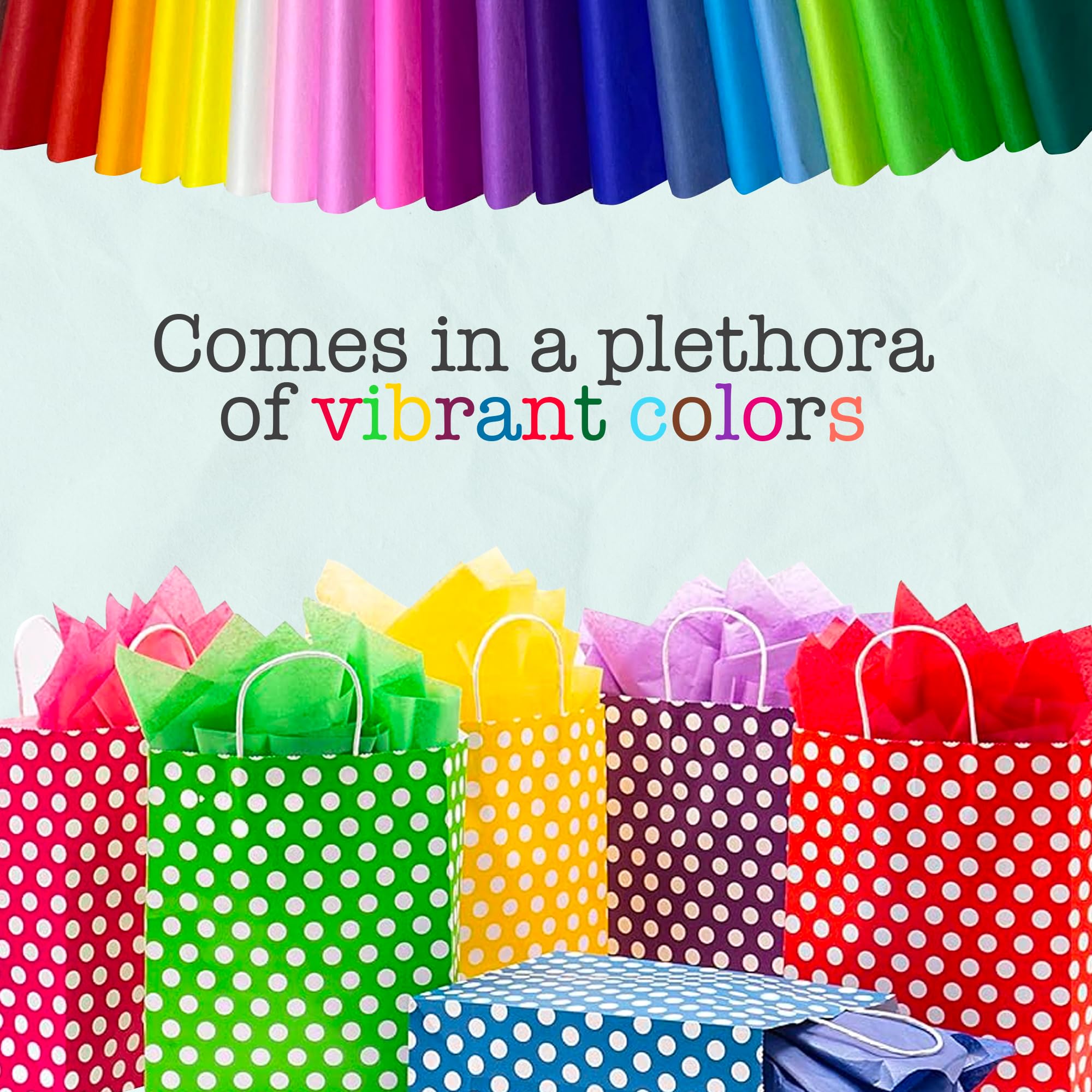 100-Sheet Red Tissue Paper for Gift Bags