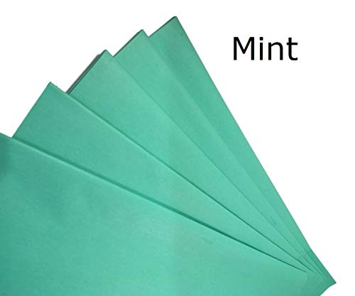 Ocean Tides Gift Wrapping Tissue Paper - Gift Tissue Paper for Birthdays, DIY Crafts, & Christmas - 300 Sheets Bulk Tissue Paper for Gift Bags - Lightweight & Easy to Shape - Mint (15 x 20 inches)