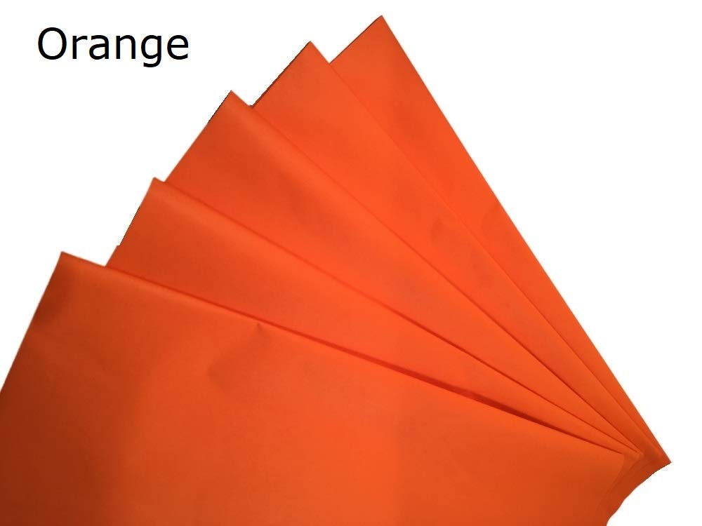 Ocean Tides Gift Wrapping Tissue Paper - Gift Tissue Paper for Birthdays, DIY Crafts, & Christmas - 300 Sheets Bulk Tissue Paper for Gift Bags - Lightweight & Easy to Shape - Orange (15 x 20 inches)