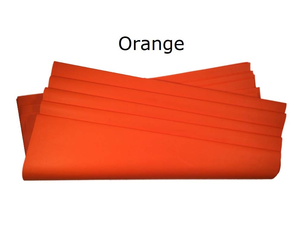 Ocean Tides Gift Wrapping Tissue Paper - Gift Tissue Paper for Birthdays, DIY Crafts, & Christmas - 300 Sheets Bulk Tissue Paper for Gift Bags - Lightweight & Easy to Shape - Orange (15 x 20 inches)