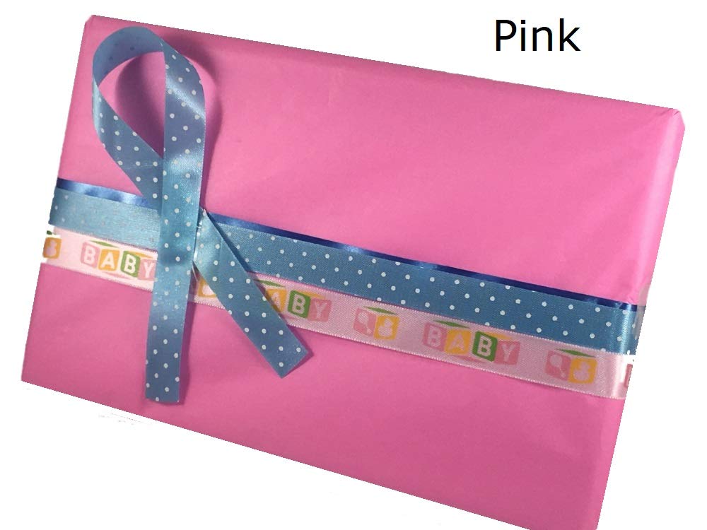 Ocean Tides Gift Wrapping Tissue Paper - Gift Tissue Paper for Birthdays, DIY Crafts, & Christmas - 500 Sheets Bulk Tissue Paper for Gift Bags - Lightweight & Easy to Shape - Pink (15 x 20 inches)