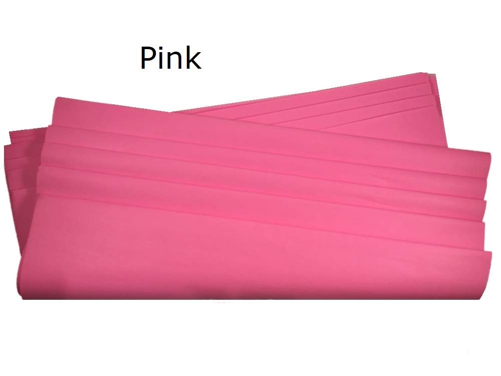 Ocean Tides Gift Wrapping Tissue Paper - Gift Tissue Paper for Birthdays, DIY Crafts, & Christmas - 500 Sheets Bulk Tissue Paper for Gift Bags - Lightweight & Easy to Shape - Pink (15 x 20 inches)