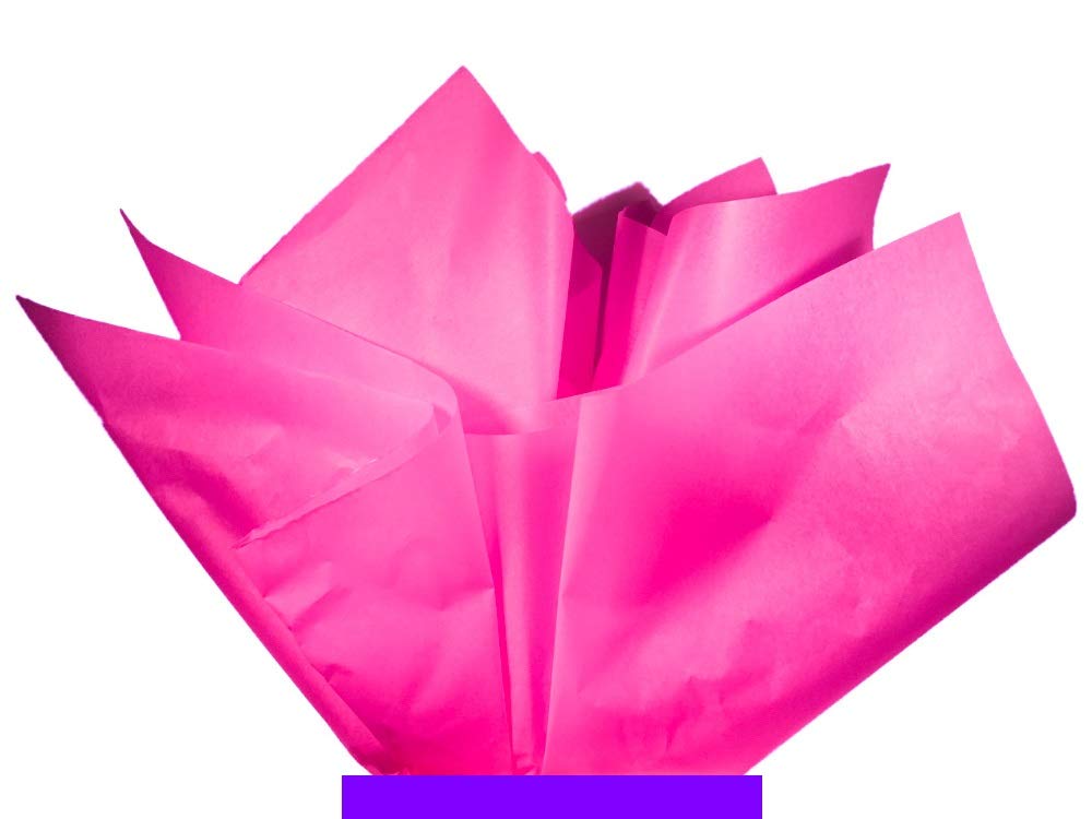 Ocean Tides Gift Wrapping Tissue Paper - Gift Tissue Paper for Birthdays, DIY Crafts, & Christmas - 500 Sheets Bulk Tissue Paper for Gift Bags - Lightweight & Easy to Shape - Pink (15 x 20 inches)