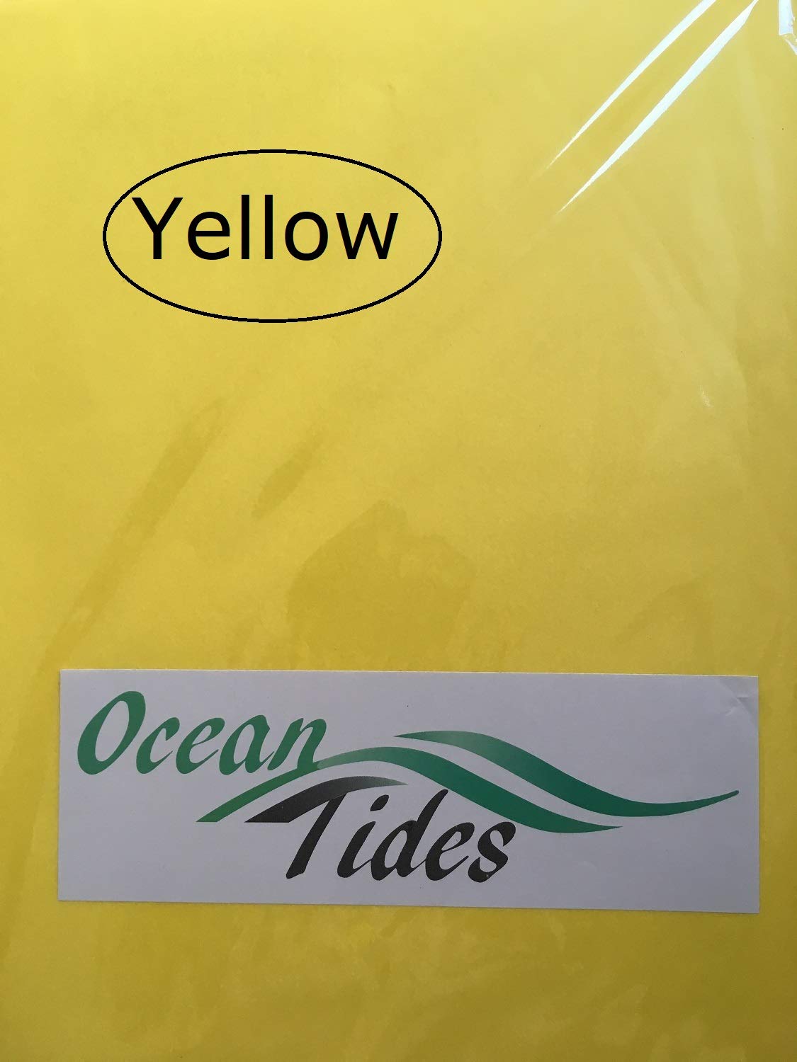 Ocean Tides Gift Wrapping Tissue Paper - Gift Tissue Paper for Birthdays, DIY Crafts, & Christmas - 500 Sheets Bulk Tissue Paper for Gift Bags - Lightweight & Easy to Shape - Yellow (15 x 20 inches)