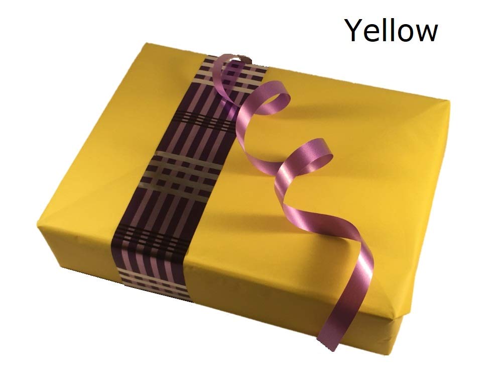 Ocean Tides Gift Wrapping Tissue Paper - Gift Tissue Paper for Birthdays, DIY Crafts, & Christmas - 500 Sheets Bulk Tissue Paper for Gift Bags - Lightweight & Easy to Shape - Yellow (15 x 20 inches)