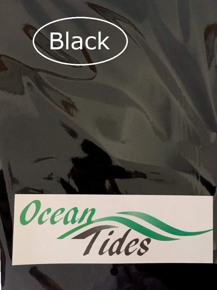 Ocean Tides Gift Wrapping Tissue Paper - Gift Tissue Paper for Birthdays, DIY Crafts, & Christmas - 500 Sheets Bulk Tissue Paper for Gift Bags - Lightweight & Easy to Shape - Black (15 x 20 inches)