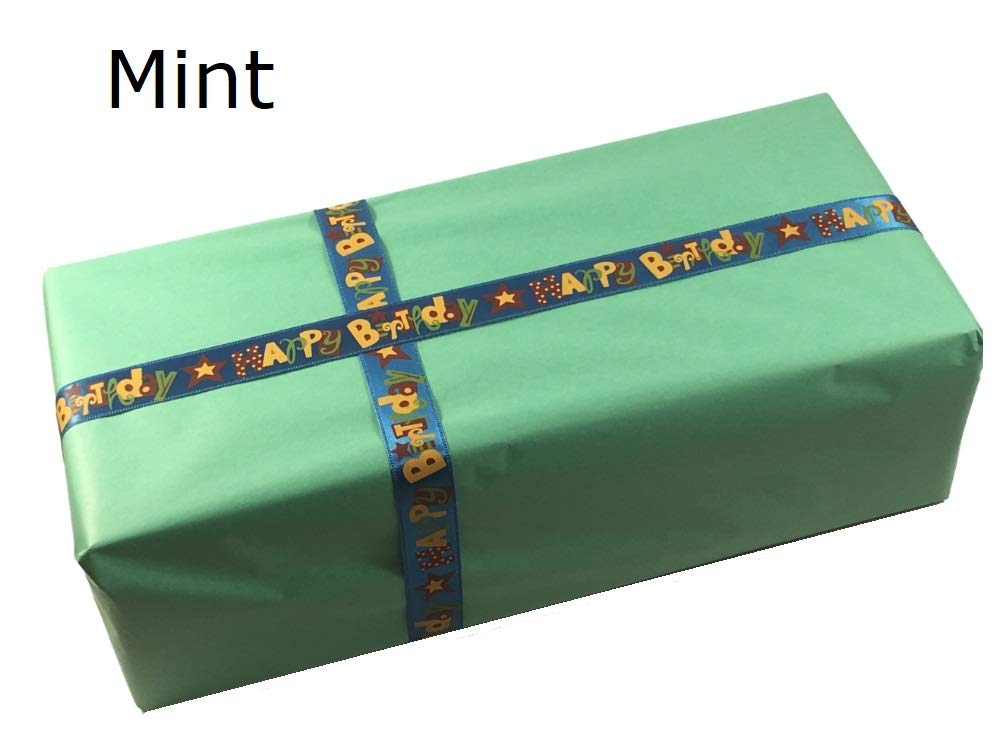 Ocean Tides Gift Wrapping Tissue Paper - Gift Tissue Paper for Birthdays, DIY Crafts, & Christmas - 500 Sheets Bulk Tissue Paper for Gift Bags - Lightweight & Easy to Shape - Mint (15 x 20 inches)