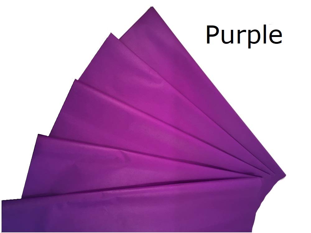 Ocean Tides Gift Wrapping Tissue Paper - Gift Tissue Paper for Birthdays, DIY Crafts, & Christmas - 500 Sheets Bulk Tissue Paper for Gift Bags - Lightweight & Easy to Shape - Purple (15 x 20 inches)