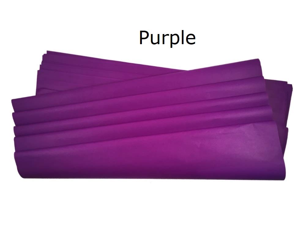 Ocean Tides Gift Wrapping Tissue Paper - Gift Tissue Paper for Birthdays, DIY Crafts, & Christmas - 500 Sheets Bulk Tissue Paper for Gift Bags - Lightweight & Easy to Shape - Purple (15 x 20 inches)