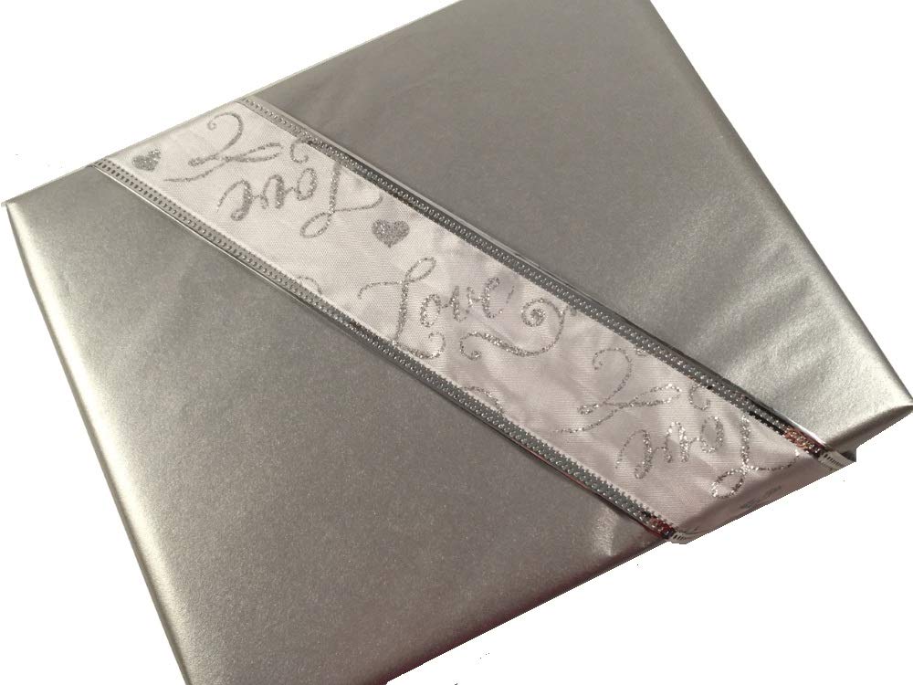 Ocean Tides Gift Wrapping Tissue Paper - Gift Tissue Paper for Birthdays, DIY Crafts, & Christmas - 500 Sheets Bulk Tissue Paper for Gift Bags Lightweight & Easy to Shape - Silver (15 x 20 inches)