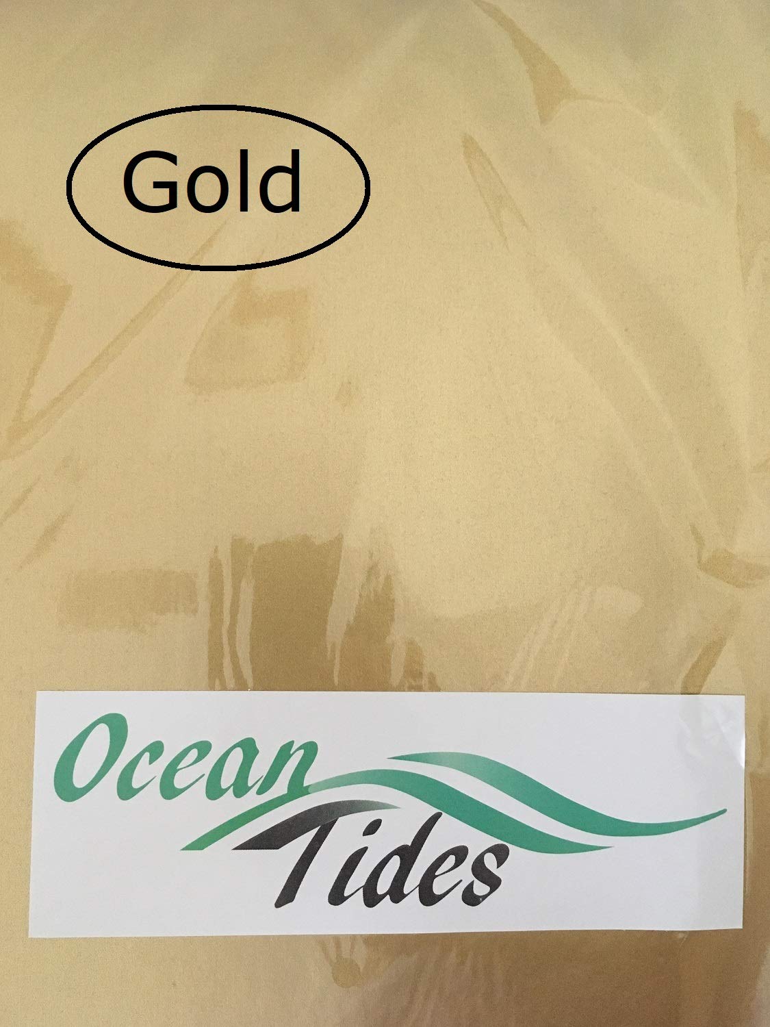 Ocean Tides Gift Wrapping Tissue Paper - Gift Tissue Paper for Birthdays, DIY Crafts, & Christmas - 50 Sheets Bulk Tissue Paper for Gift Bags - Solid Gold & Gold Dots (15 x 20 inches)