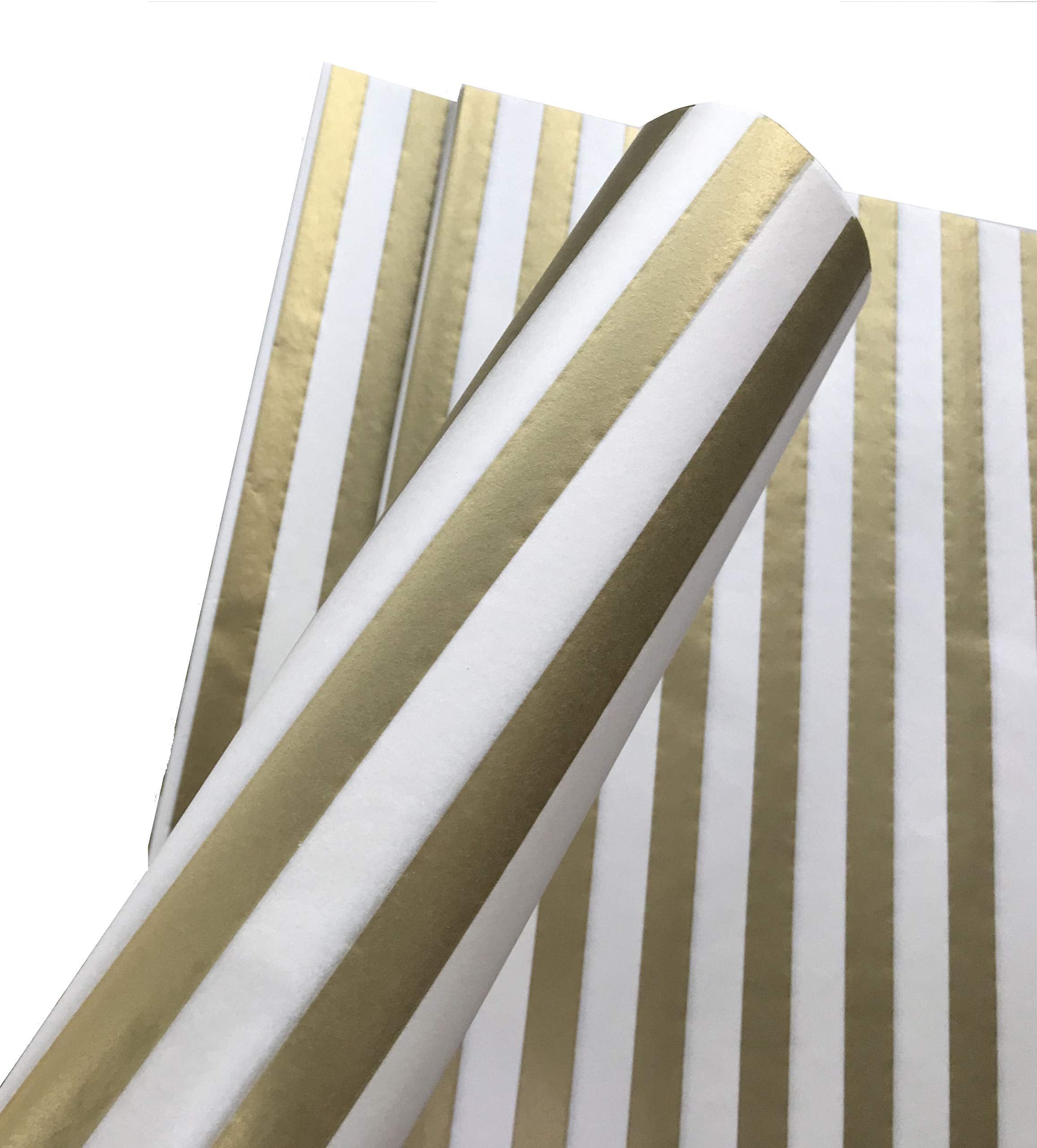 Gold Striped Gift Tissue Paper – 50 Sheets