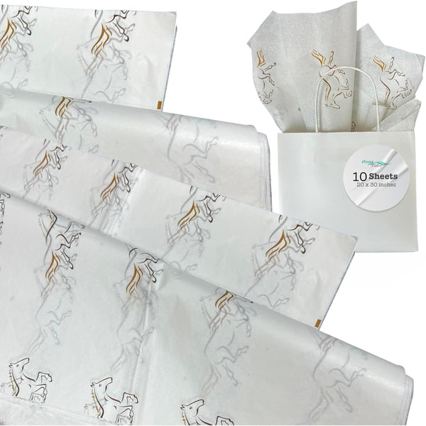 Ocean Tides Gift Wrapping Western Tissue Paper Bulk - Wrapping Papers for Crafts, Birthdays, Holidays, & Special Event - Colored Tissue Paper for Gift Bags & Decorations - 10 Sheets (20 x 30 inches)